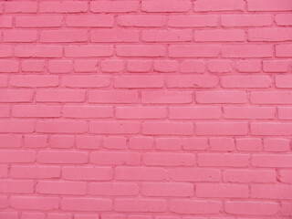 Pink brick wall as background, texture.