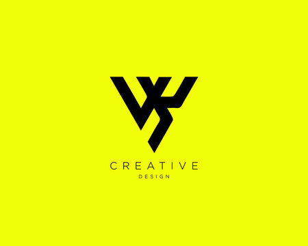 Creative and Minimalist Letter VK Logo Design Using letters V and K , VK Monogram