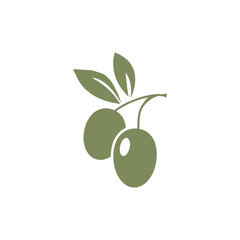 Olive vector design. Olive branch vector illustration.