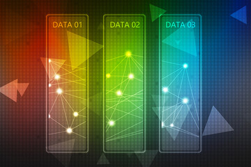 Internet connection network high digital technology. Abstract geometric background with connecting points and lines, Abstract Technology background