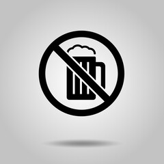 アイコン　アルコール　禁止