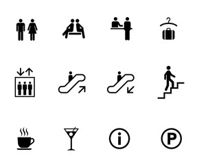 アイコン　公共　ピクトグラム　セット  © DragonTiger8