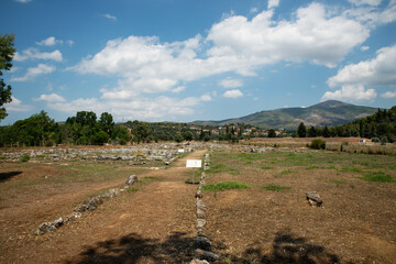 The ancient city of Eretria Euboea Greece