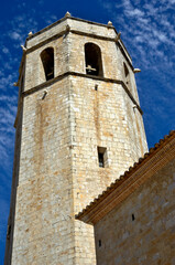Fototapeta na wymiar Historic cathedral in Sant Mateo, Castellon - Spain