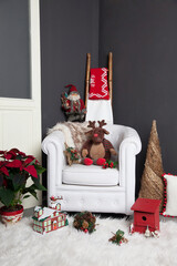 Obraz premium Christmas decoration al living room.