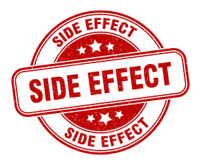 side effect stamp. side effect label. round grunge sign - obrazy, fototapety, plakaty