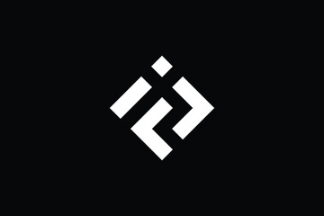 Obraz premium FJ logo letter design on luxury background. JF logo monogram initials letter concept. FJ icon logo design. JF elegant and Professional letter icon design on black background. F J JF FJ