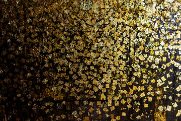 Gold grunge abstract background or texture and gradients shadow