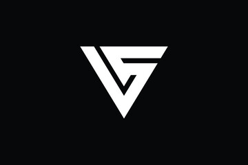 SV logo letter design on luxury background. VS logo monogram initials letter concept. SV icon logo design. VS elegant and Professional letter icon design on black background. S V VS SV