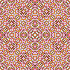 Geometric seamless pattern, abstract colorful background, fashion print with small shapes, vector texture for textile, fabric, wallpaper, wrapping paper.