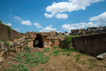 The ancient city of Eretria. West gate. Euboea, Greece.
