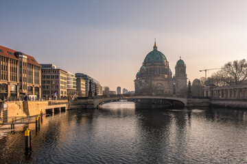 Fototapeta na wymiar Beautiful view of Berlin cathedral, Berliner Dom