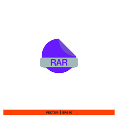 Icon vector graphic of RAR format file