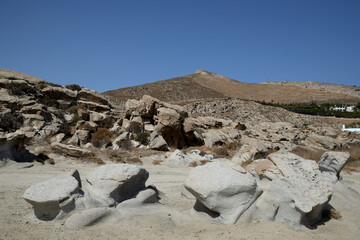 Kolimbithres beach Paros island.