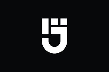 FJ logo letter design on luxury background. JF logo monogram initials letter concept. FJ icon logo design. JF elegant and Professional letter icon design on black background. F J JF FJ