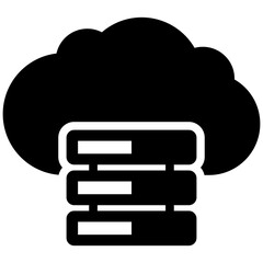 
Laptop and a cloud on screen symbolising cloud client concept
