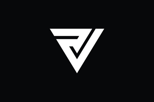 Pv initial wedding monogram logo Royalty Free Vector Image