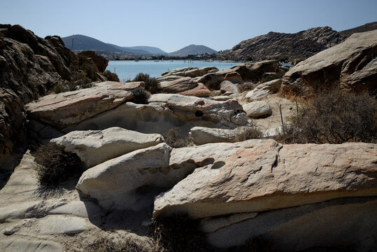 Kolimbithres Beach Paros Island.