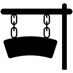 
A hanging signage
