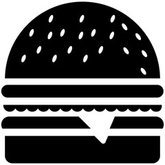 
A retro style big burger, 
