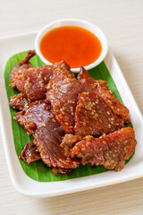 sun dried pork with sauce