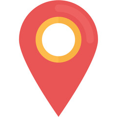 
Flat vector icon design of location pointer
