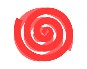 red circle vector design on isolated white