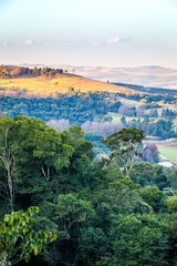 View of Dargle valley, South Africa.