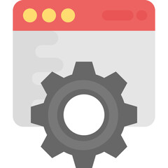 
Gear wheel with calendar showing calendar settings
