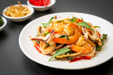  stir fried spicy sea food