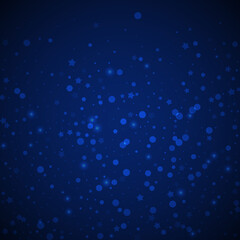 Magic stars random Christmas background. Subtle fl