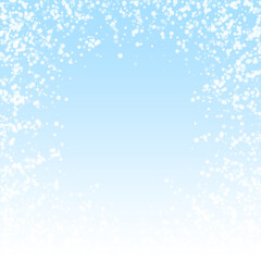 Amazing falling snow Christmas background. Subtle 