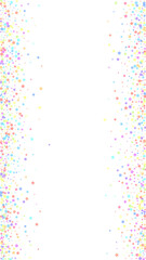 Festive comely confetti. Celebration stars. Colorf