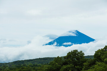 日本　静岡県三島市、三島スカイウォーク付近から見える富士山