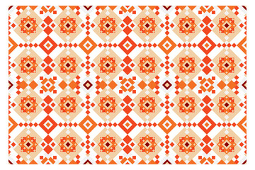Rectangular pattern of geometric objects.	Traditional surface.