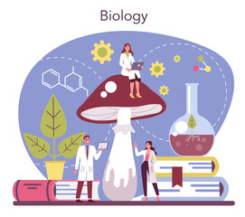 Biology science concept. Scientist make laboratory analysis