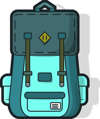 
Travel backpack. Traveler's bag.