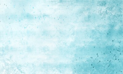 Abstract blue turquoise background in grunge texture style. Blank for lively playful brochure invitation ad or web template, paper art canvas paint layout.