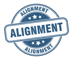 alignment stamp. alignment label. round grunge sign