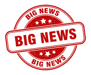 big news stamp. big news label. round grunge sign