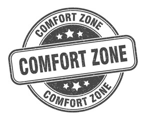 comfort zone stamp. comfort zone label. round grunge sign
