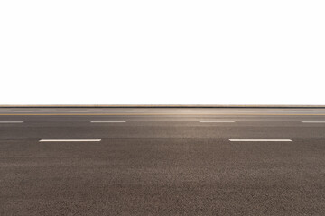 road isolated with clipping path