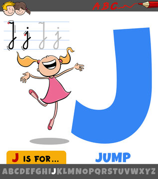 Letter J Worksheet With Jump Word