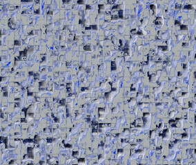 Pattern in gray-blue color modern stylized abstract
