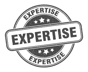 expertise stamp. expertise label. round grunge sign