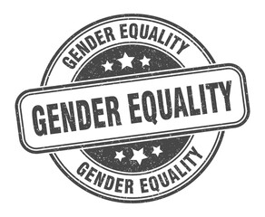 gender equality stamp. gender equality label. round grunge sign
