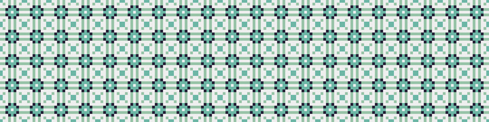 Fototapeta premium Abstract Cross Pattern Dots Logo generative computational art illustration