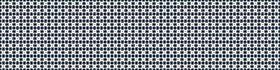 Fototapeta premium Abstract Cross Pattern Dots Logo generative computational art illustration