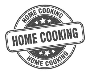 home cooking stamp. home cooking label. round grunge sign