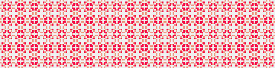 Fototapeta premium Abstract Cross Pattern Dots Logo generative computational art illustration